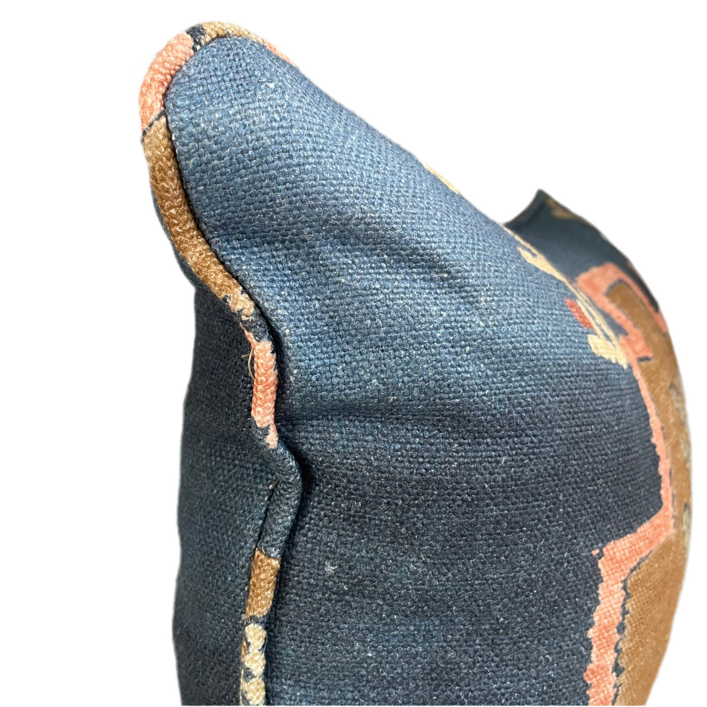 Denim Rose Lumbar Pillow