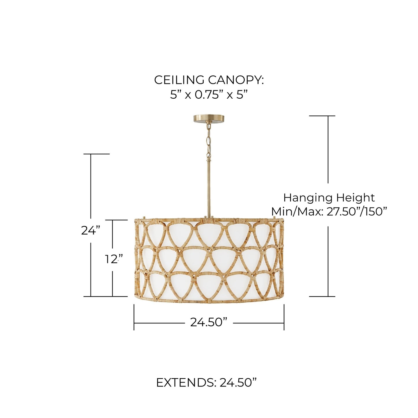 Tulum 4 Light Pendant