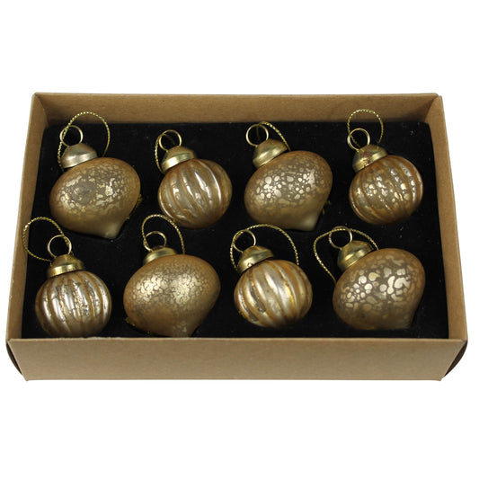 Gold Ornaments - Box of 8