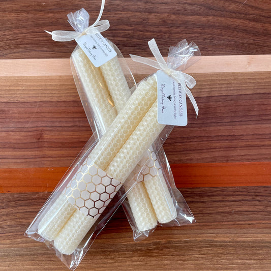 Beeswax Taper Candles