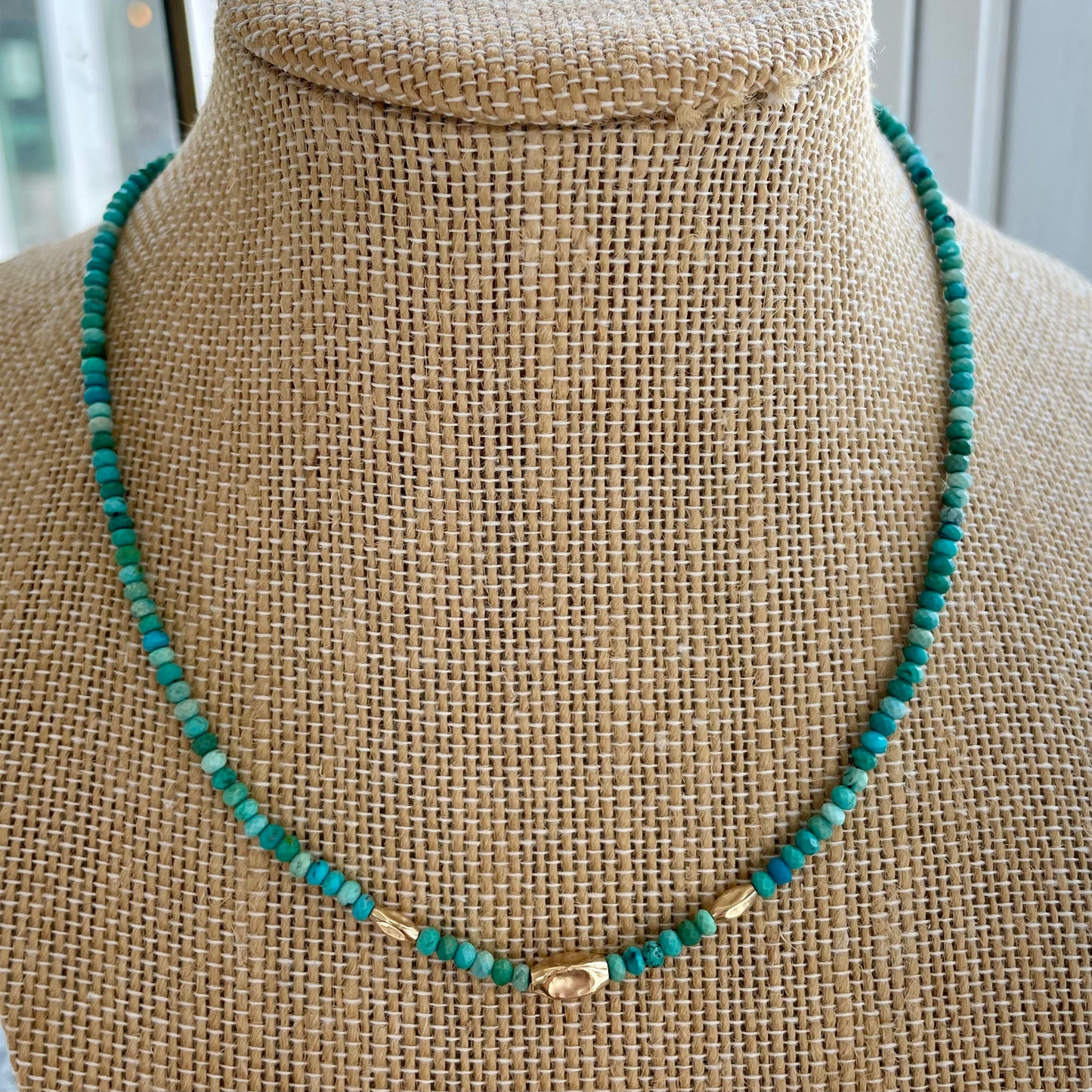 Turquoise + 14K Gold Fill Necklace