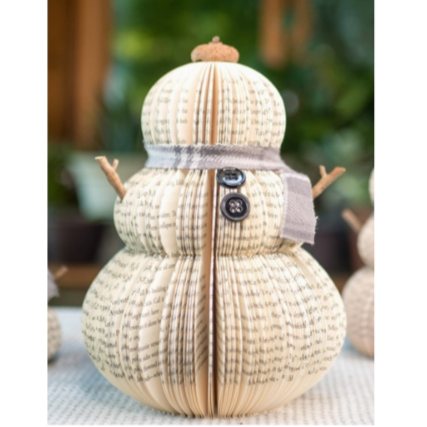 Upcycled Snowman-Gray Scarf