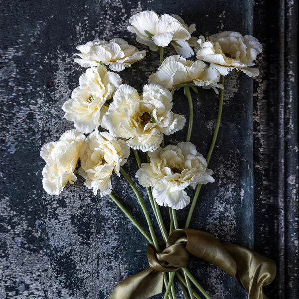 Faux Peony Garden Lace