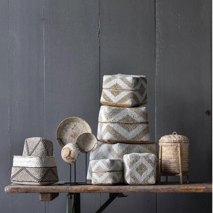Rattan Beaded Box