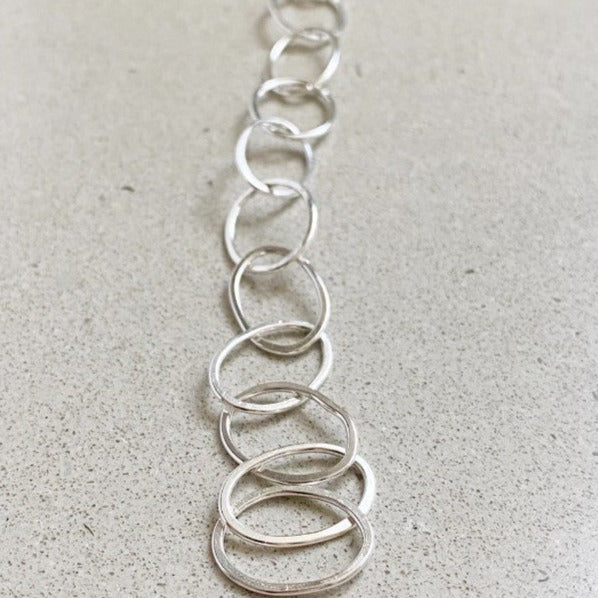 Organic Oval Chain Bracelet