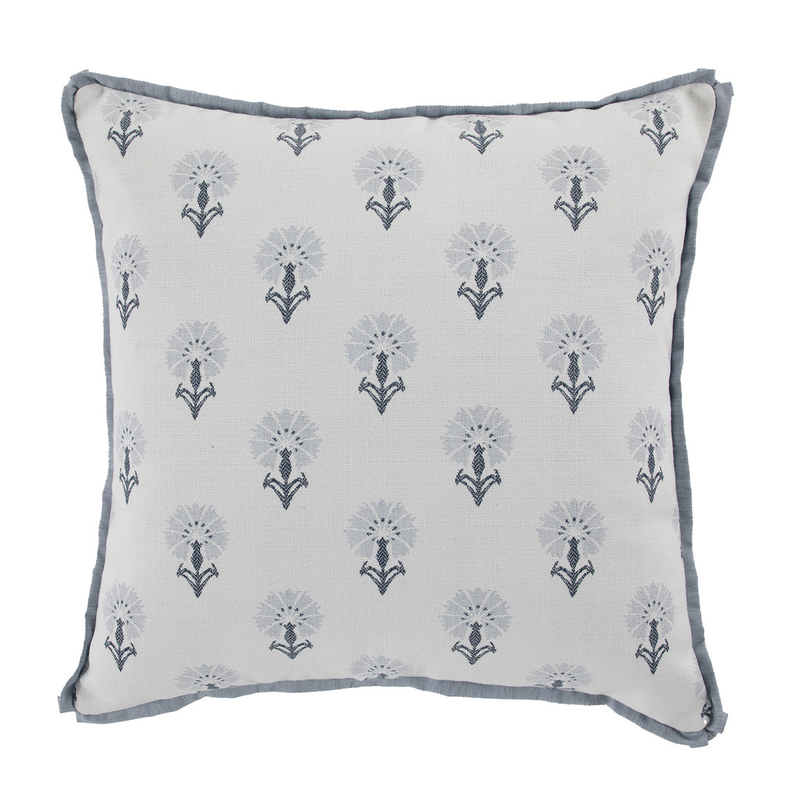 Dahlia Slate Outdoor Pillow