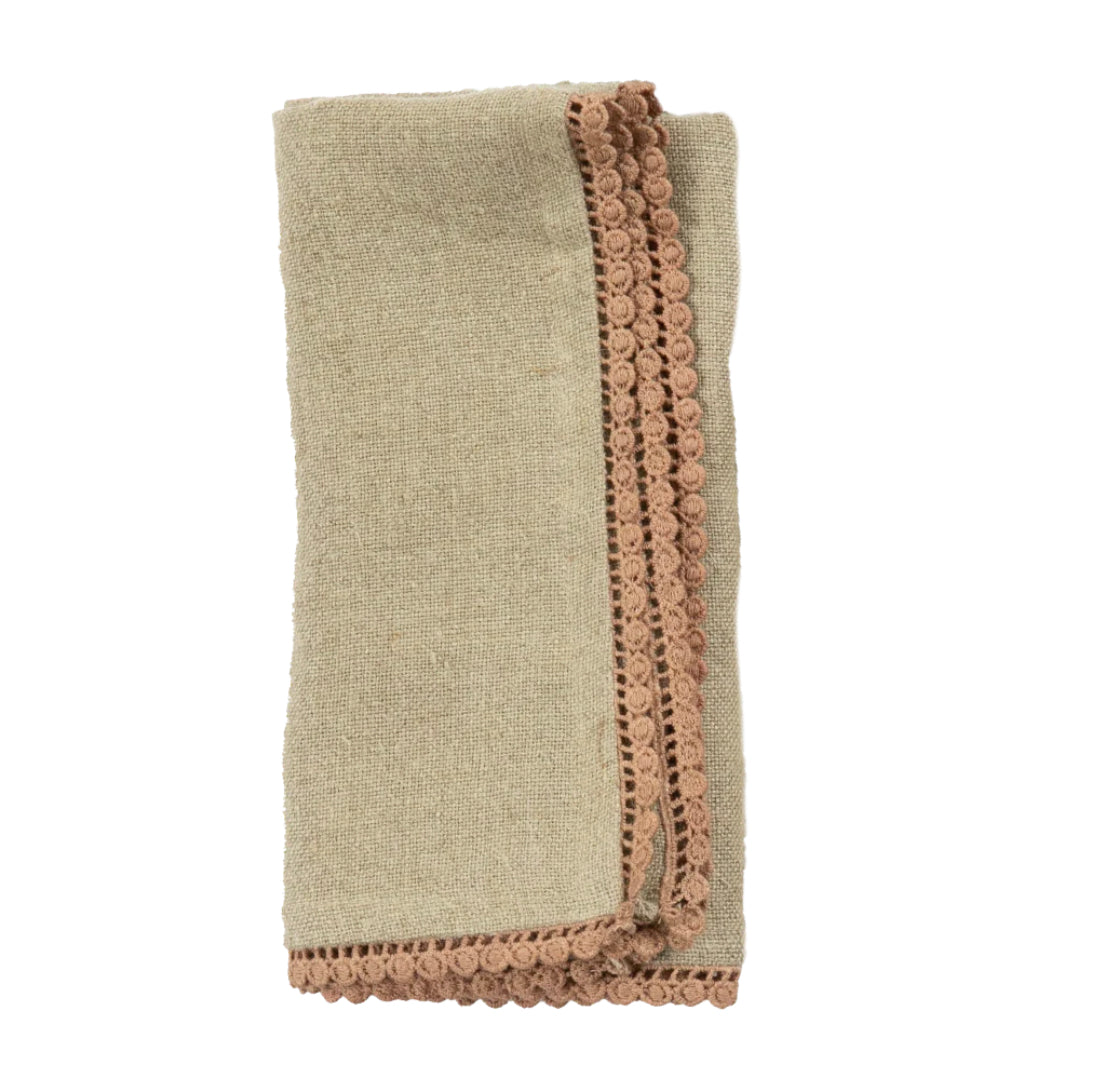Linen + Lace Table Napkin