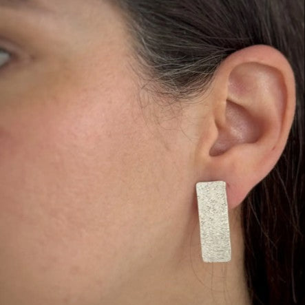 Stepping Stone Stud Earrings
