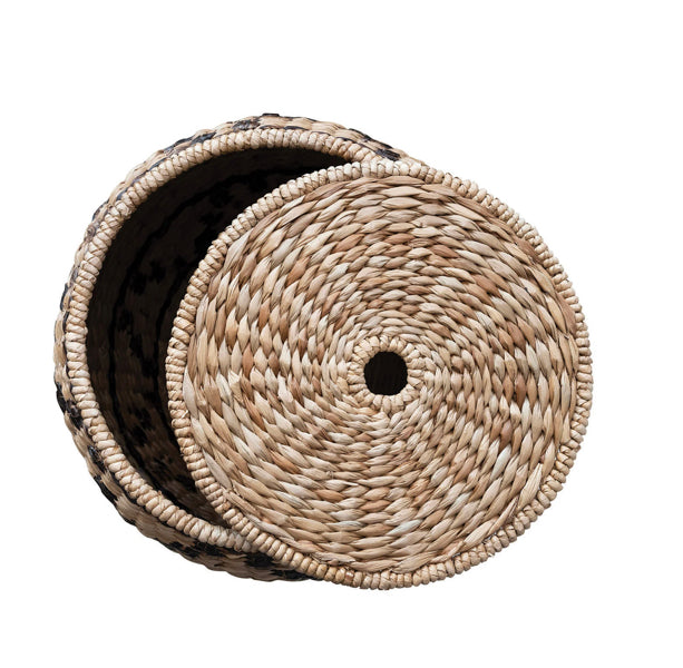 Handwoven Rattan + Albaca Basket