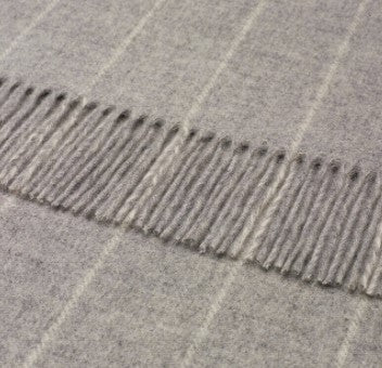 Lambswool Throw - Pinstripe