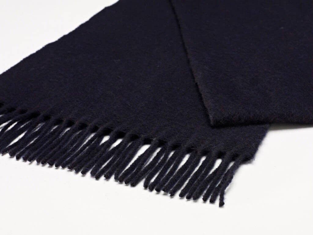 Luxury Merino Lambswool Scarf - Navy