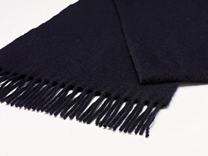 Luxury Merino Lambswool Scarf - Navy