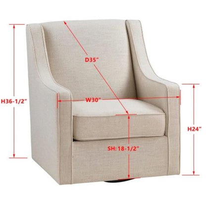 Faye Upholstered Swivel Chair