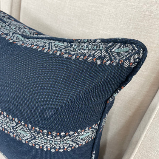 Navy Stripe Pillow