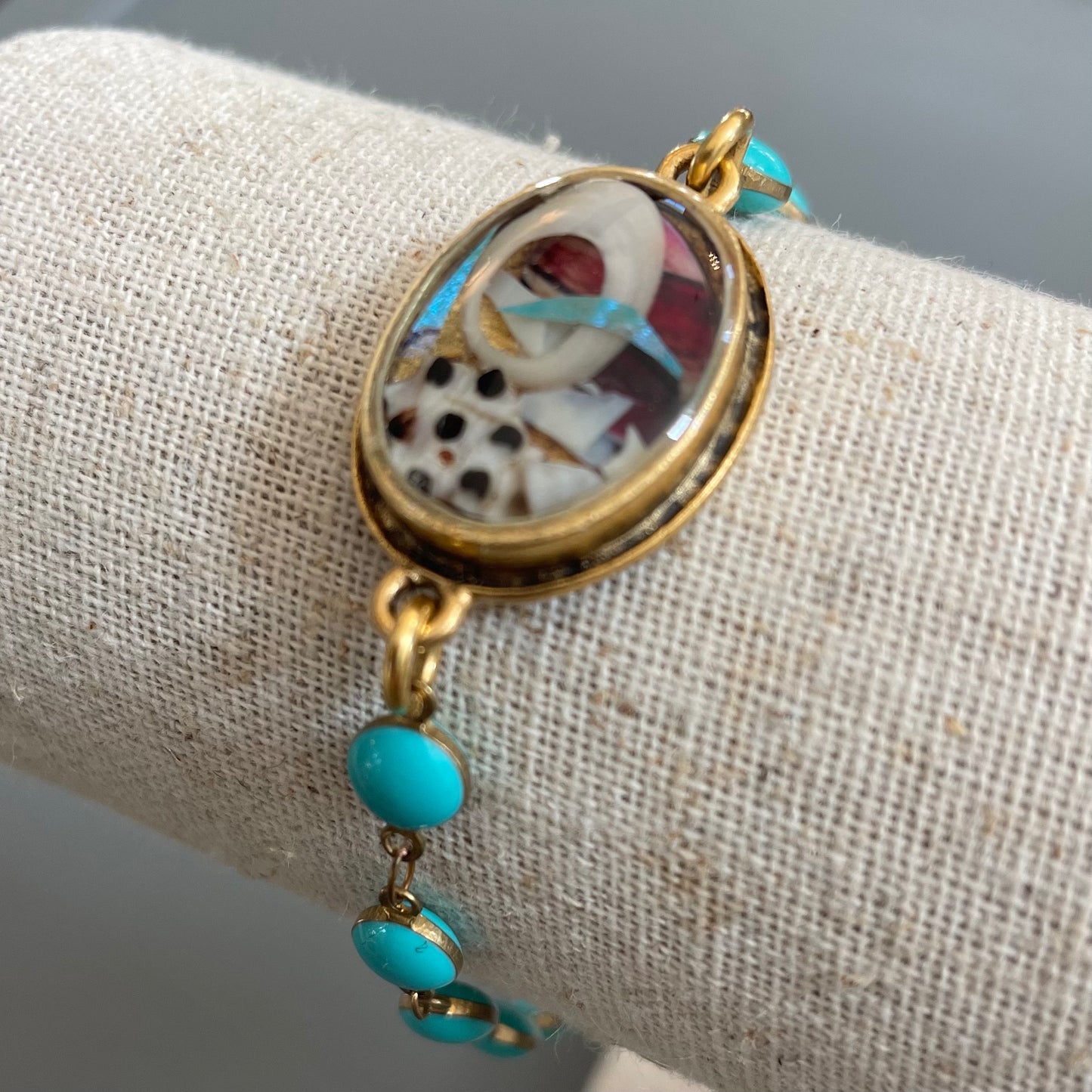 Pressed Vegetable Beaded Bracelet