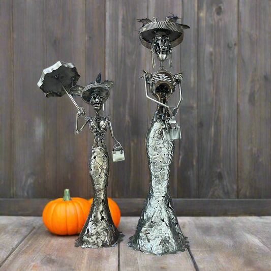La Catrina Metal Scultures