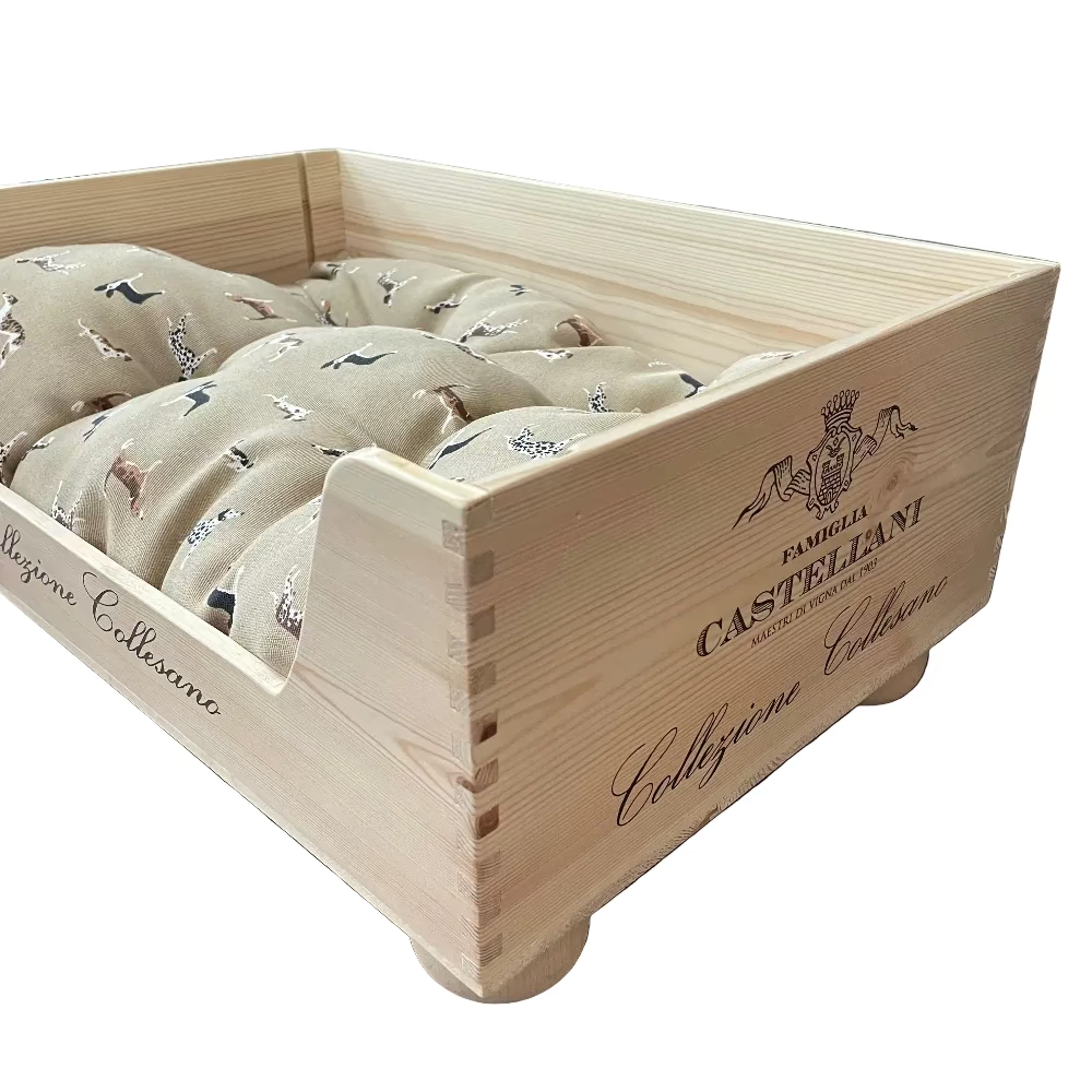 Pet Bed with Dog Fabric