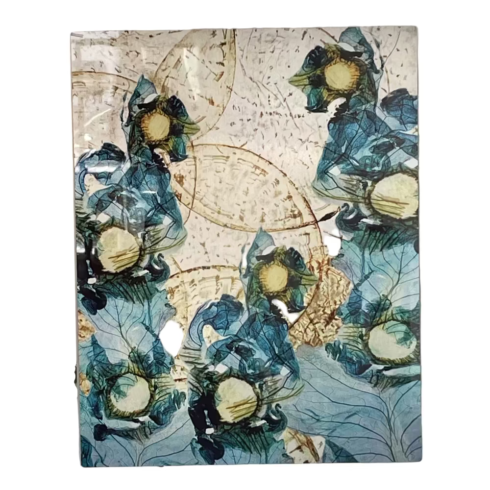 Pressed Vegetable Print on Aluminum