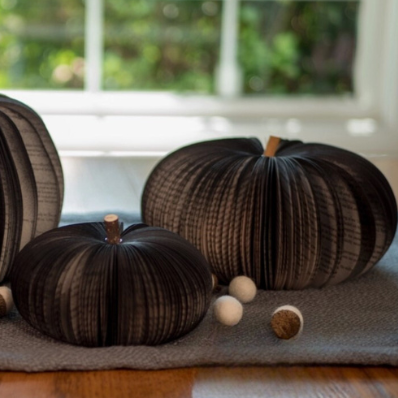 Upcycled Book Pumpkins
