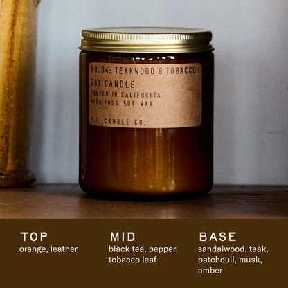 P.F. Candle Teakwood & Tobacco