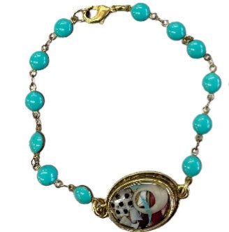 Pressed Vegetable Beaded Bracelet