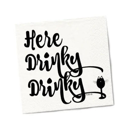 Here Drinky Cocktail Napkins