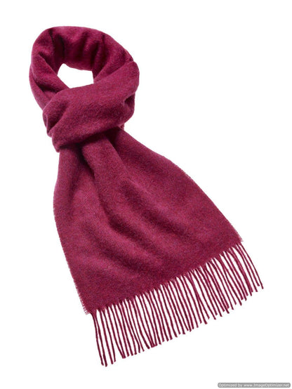 Luxury Merino Lambswool Scarf - Bright Pink
