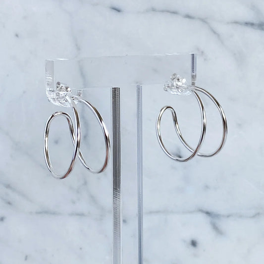 Split hoop earrings