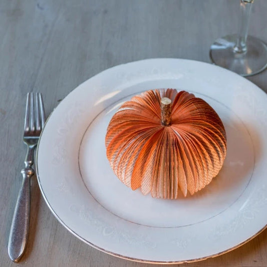 Upcycled Book Pumpkins