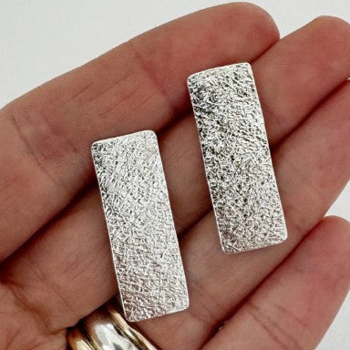 Stepping Stone Stud Earrings