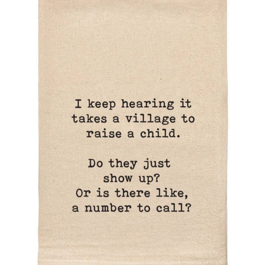 It takes a Village Tea Towel
