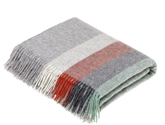 Lambswool Throw - Harley Stripe