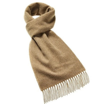 Luxury Merino Lambswool Scarf - Camel